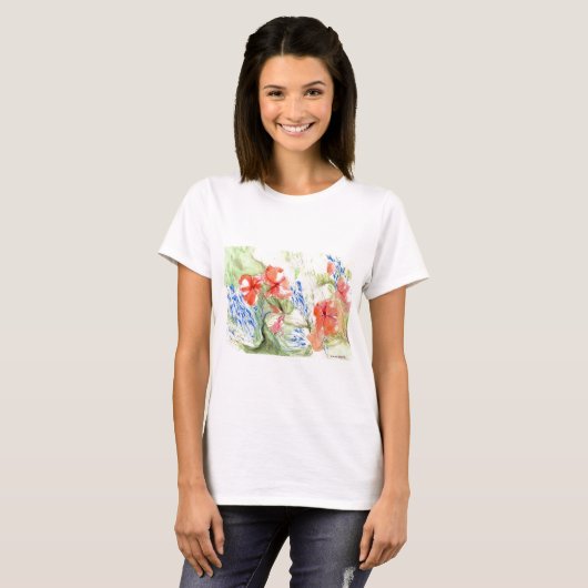 Blume Balsam und Lobelia T-Shirt (Vorne ganz)