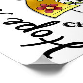 Blume Band 4 Hoffnung Materie Kinderkrebs Poster (Ecke)