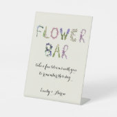 Blume Bar - Bouquet-Bar anpassbar Sockelschild (Vorderseite)