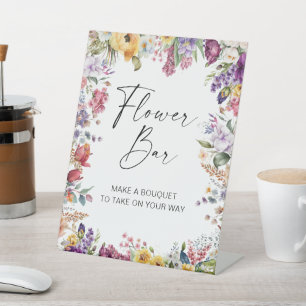 Blume Bar Garden Blume Brautparty Sockelschild