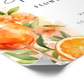 Blume Bar Liebe bei First Spritz Brautparty Poster (Ecke)