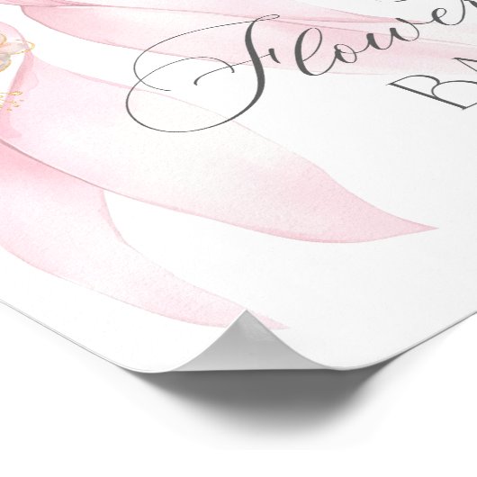 Blume Bar Rosa Bauch Blumenblüte Bar Poster (Ecke)