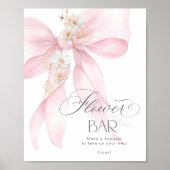 Blume Bar Rosa Bauch Blumenblüte Bar Poster (Vorne)