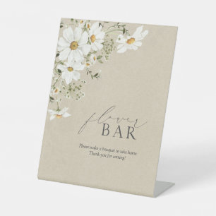Blume Bar Rustikales Aquarell Brautparty Sockelschild