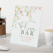 Blume Bar Signieren Wildblumen als angesehen Sockelschild (In SItu)