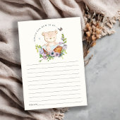 Blume Bären Blumenrabatt für Mum Baby Dusche Begleitkarte