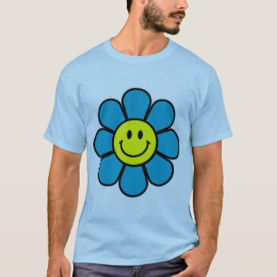 Blume Basic T - Shirt (blau)