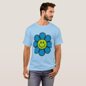 Blume Basic T - Shirt (blau) (Vorne ganz)