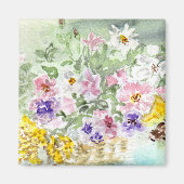 'Blume Basket' Magnet (Vorne)