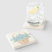 Blume Basket Stone Untersetzer (Seitenansicht)