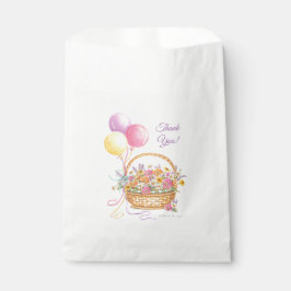 Blume Basket und Balloons Vielen Dank für Ihre Unt Geschenktütchen