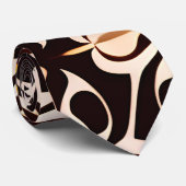 Blume Batik Gelbbeige Blumenmuster Krawatte (Gerollt)