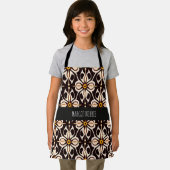 Blume Batik Gelbbeige Blumenmuster Schürze (Insitu)