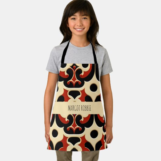 Blume Batik-Rotflurmuster Schürze (Insitu)