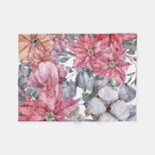 Blume Beach Art Fleecedecke (Vorderseite (Horizontal))