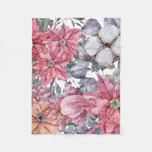 Blume Beach Art Fleecedecke (Vorderseite)