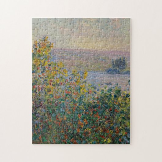 Blume Bedins at Vetheuil von Claude Monet Puzzle (Vertikal)