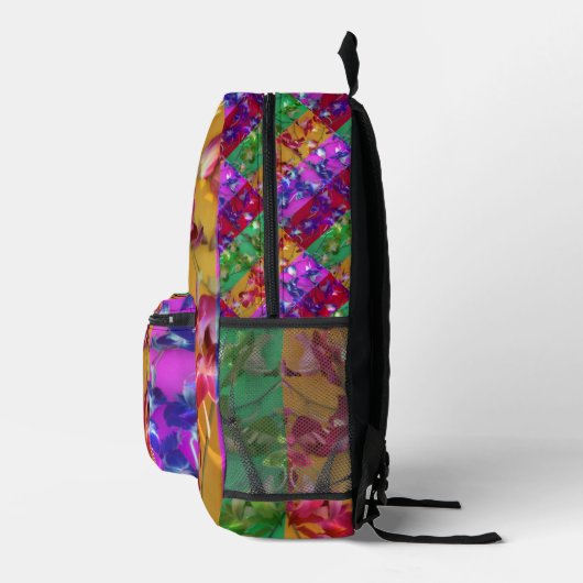 Blume Bedruckter Rucksack (Rechts)