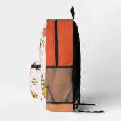 Blume Bedruckter Rucksack (Rechts)
