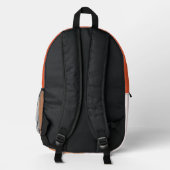 Blume Bedruckter Rucksack (Rückseite)