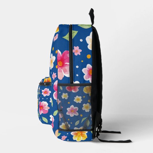 Blume Bedruckter Rucksack (Rechts)
