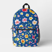 Blume Bedruckter Rucksack (Vorderseite)
