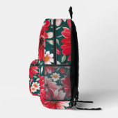 Blume Bedruckter Rucksack (Rechts)