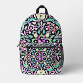 Blume Bedruckter Rucksack (Vorderseite)