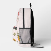 Blume Bedruckter Rucksack (Rechts)