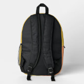 Blume Bedruckter Rucksack (Rückseite)