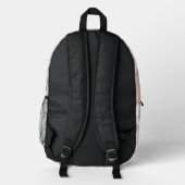 Blume Bedruckter Rucksack (Rückseite)