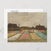 Blume Beds in Holland von Vincent Van Gogh Postcar Postkarte (Vorne/Hinten)