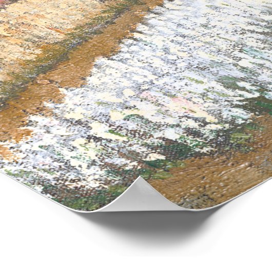 Blume Beds in Holland von Vincent van Gogh Poster (Ecke)