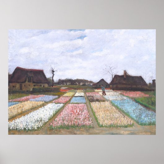 Blume Beds in Holland von Vincent van Gogh Poster (Vorne)