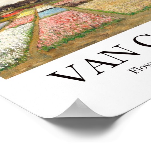 Blume Beds in Holland von Vincent Van Gogh Poster (Ecke)