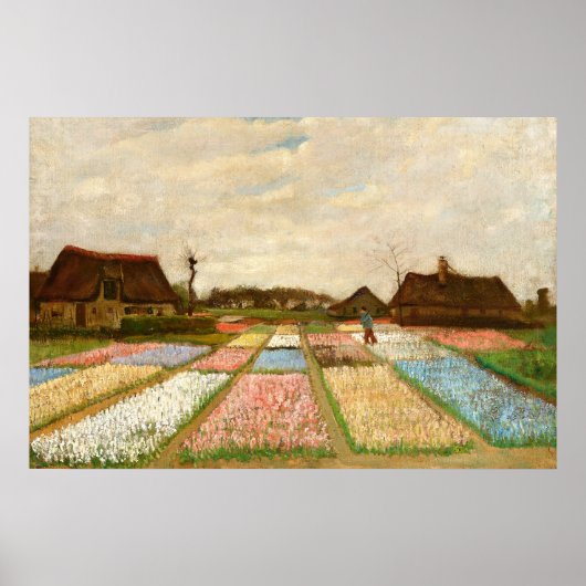 Blume Beds in Holland von Vincent Van Gogh Poster (Vorne)
