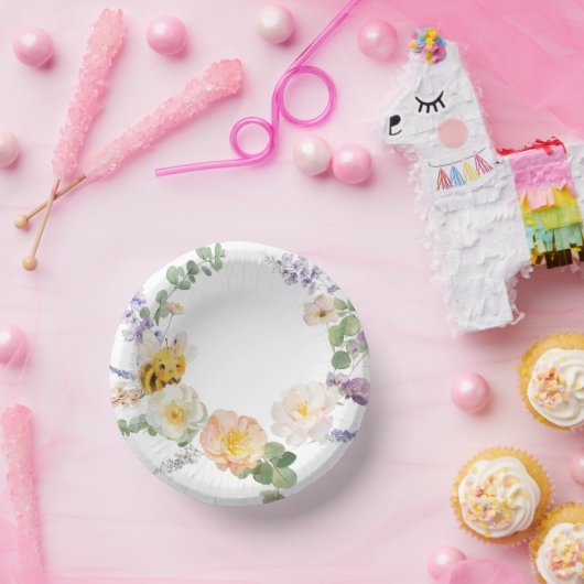 Blume Bee Bowls Pappteller (Party)