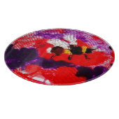 Blume Bee Floral Art Schneidebrett (Ecke)