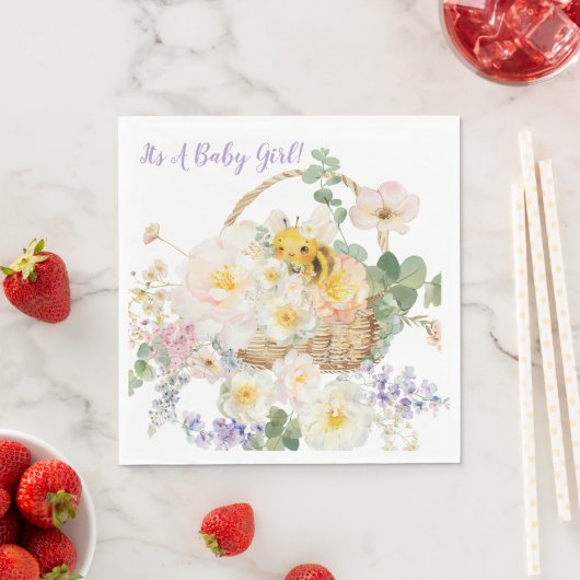 Blume Bee Lunch Napkins Serviette (Beispiel)