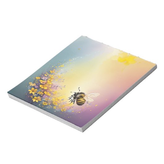 Blume Bee Notepad Notizblock (Rotiert)
