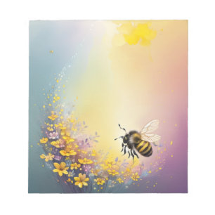 Blume Bee Notepad Notizblock