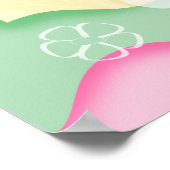 Blume Bee Personalisiert Poster (Ecke)