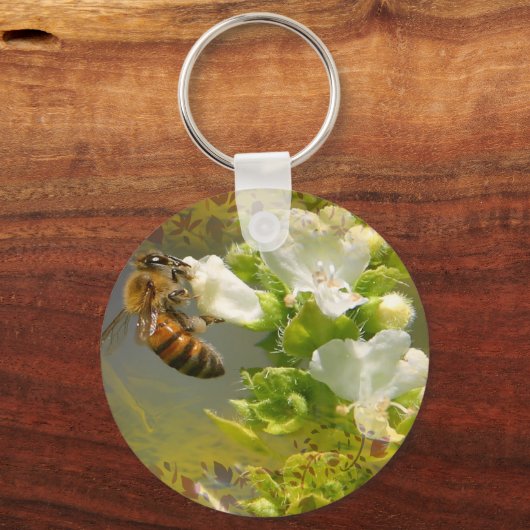 Blume Bee Schlüsselanhänger (Vorderseite)