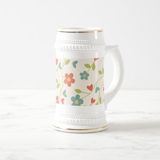 Blume Beer Stein Bierglas (VorderseiteRechts)