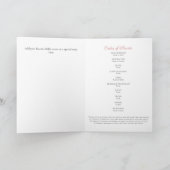 Blume Beerdigung des Lebens Programm (Innenseite)