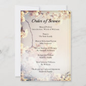 Blume Beerdigungsauftrag Einladung (Rückseite)