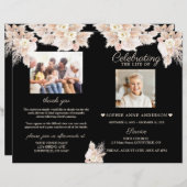 Blume Beerdigungsservice Foto Programm (Vorne/Hinten)