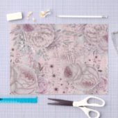 Blume befeuchten Vintages Musikblatt Seidenpapier (Handwerk)