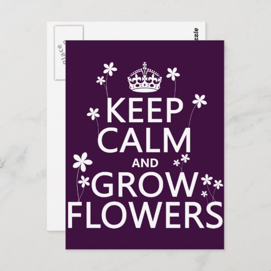 Blume behalten (in allen Farben) Postkarte (Vorne/Hinten)