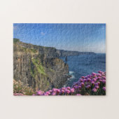 Blume bei Cliffs of Moher Ireland Puzzle (Horizontal)